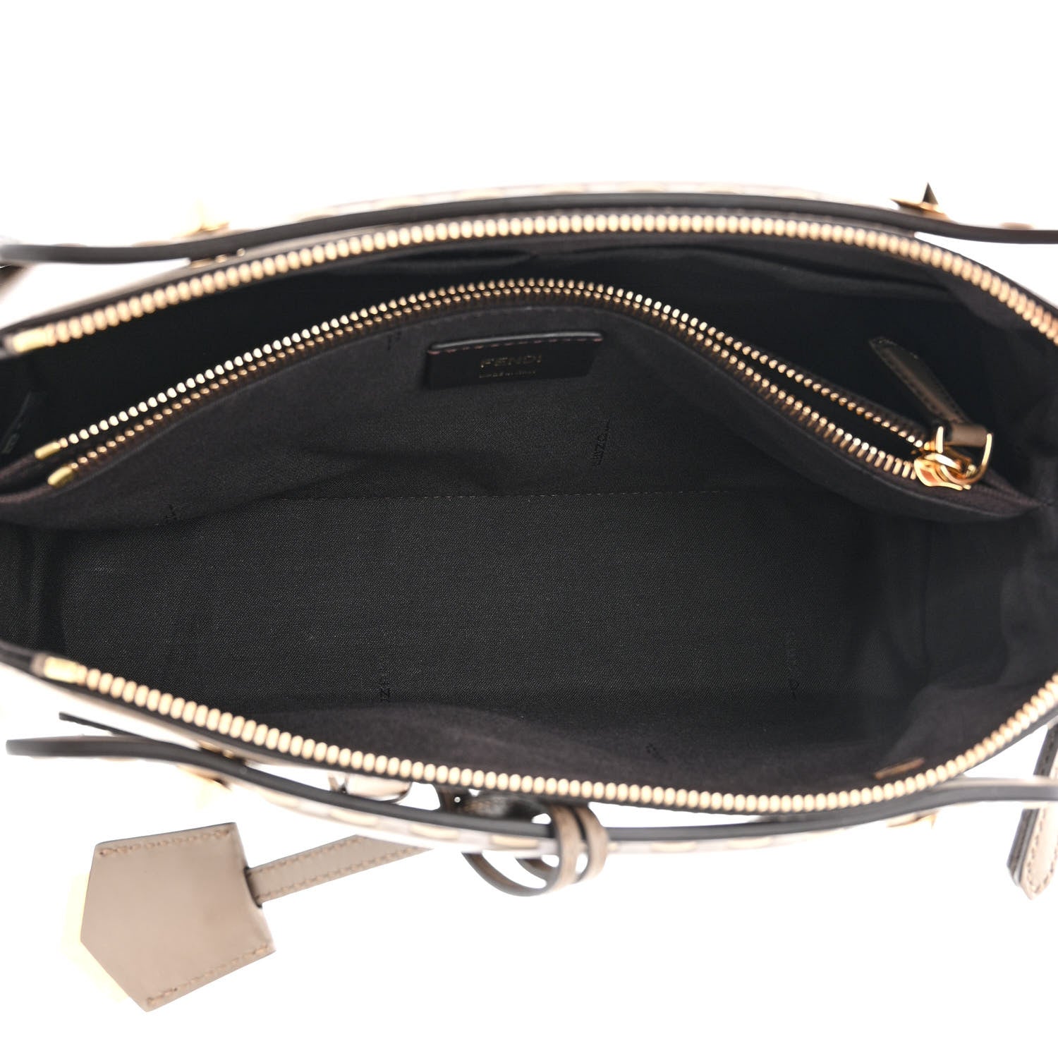 Fendi Vitello King Elaphe Python Print Logo Medium By The Way Boston Bag Tartufo Daisy Roccia 5 of 11