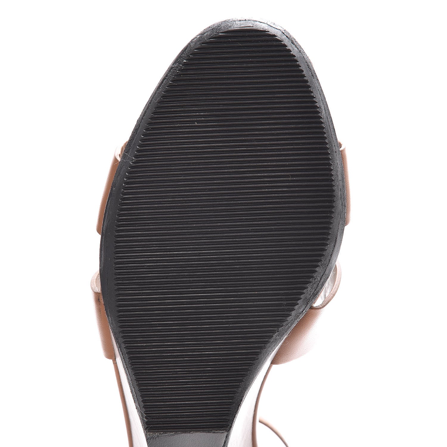 Hermes Calfskin Legend Wedge Sandals 37 Gold 10 of 11