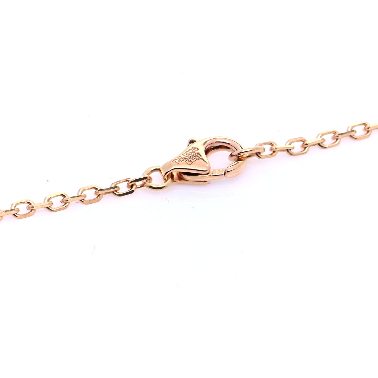 18K Pink Gold Pink Sapphire Trinity Pendant Necklace