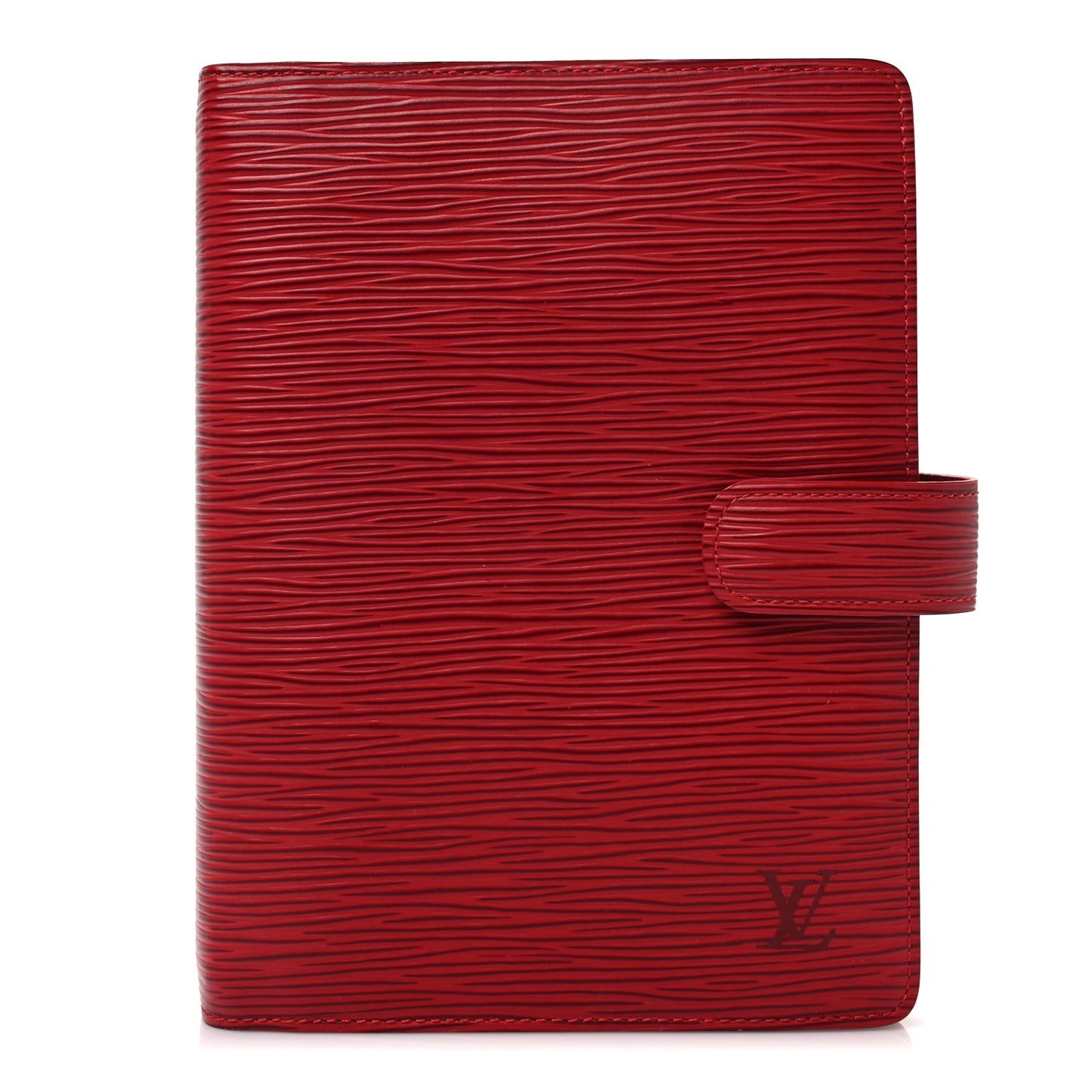 Epi Medium Ring Agenda Cover Rouge