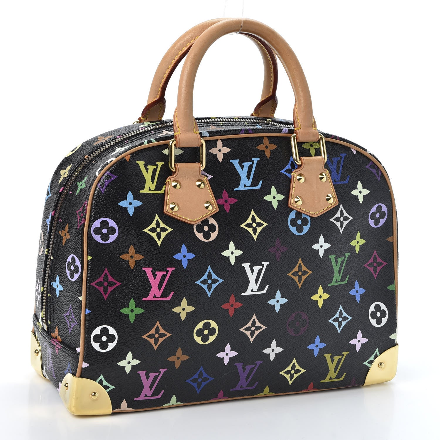 Louis Vuitton Monogram Multicolor Trouville Black 2 of 8