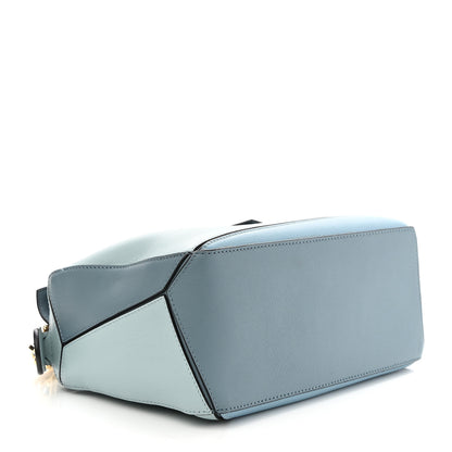 Loewe Calfskin Small Puzzle Bag Aqua Light Blue Stone Blue 4 of 9