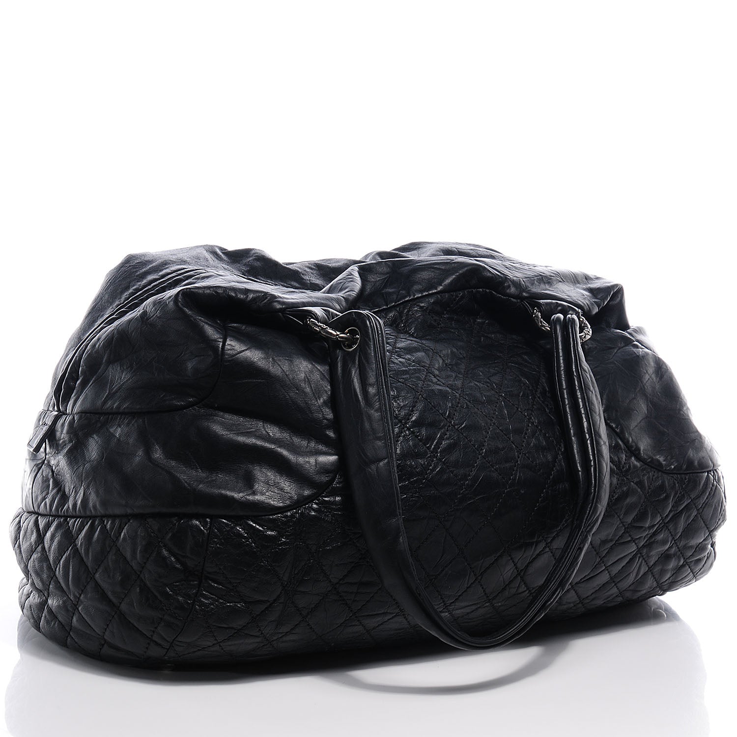 Chanel Aged Calfskin Coco Rider Bowling Bag Black 3 of 7
