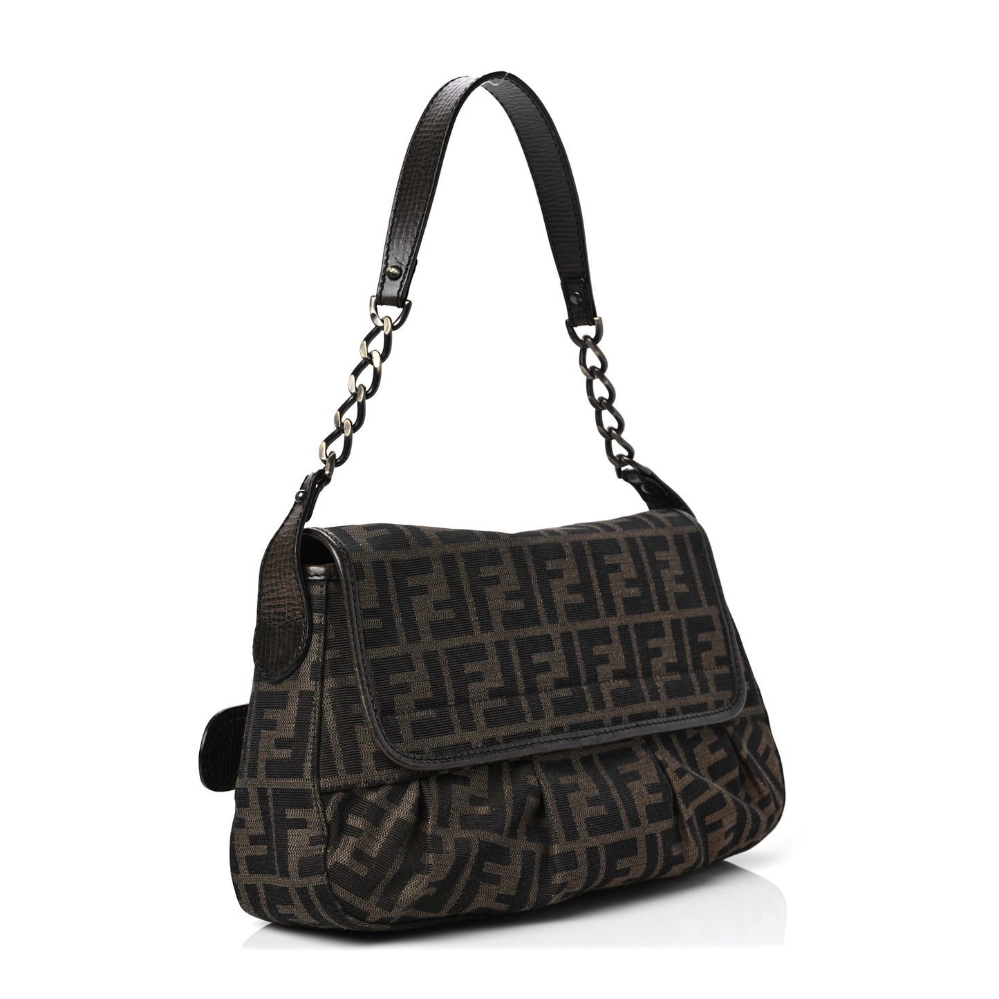 Zucca B Bis Flap Bag Tobacco Castagna