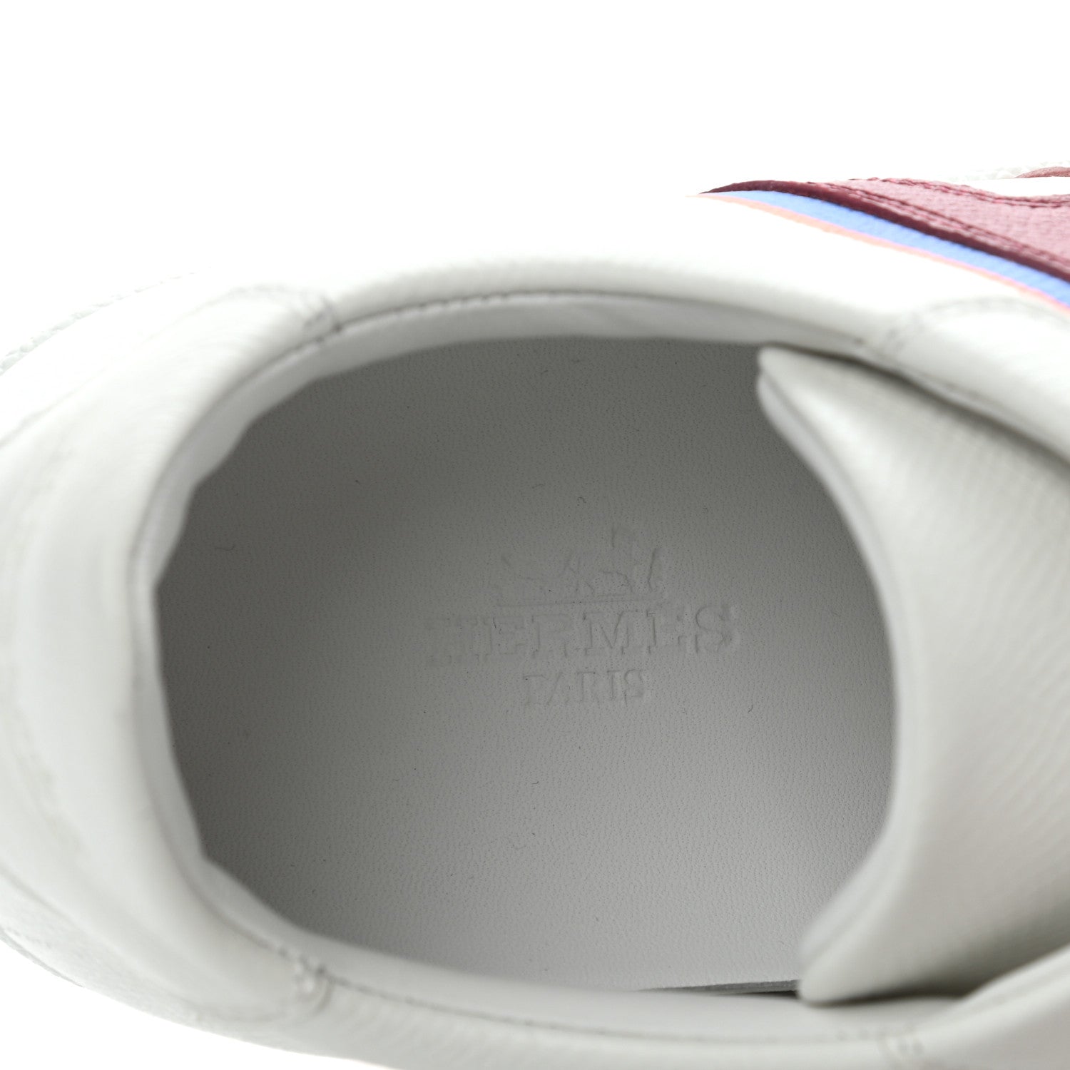 Hermes Epsom Womens Boomerang Sneakers 37.5 Multicolore Rose Pale 6 of 8