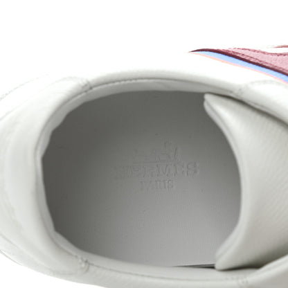 Hermes Epsom Womens Boomerang Sneakers 37.5 Multicolore Rose Pale 6 of 8