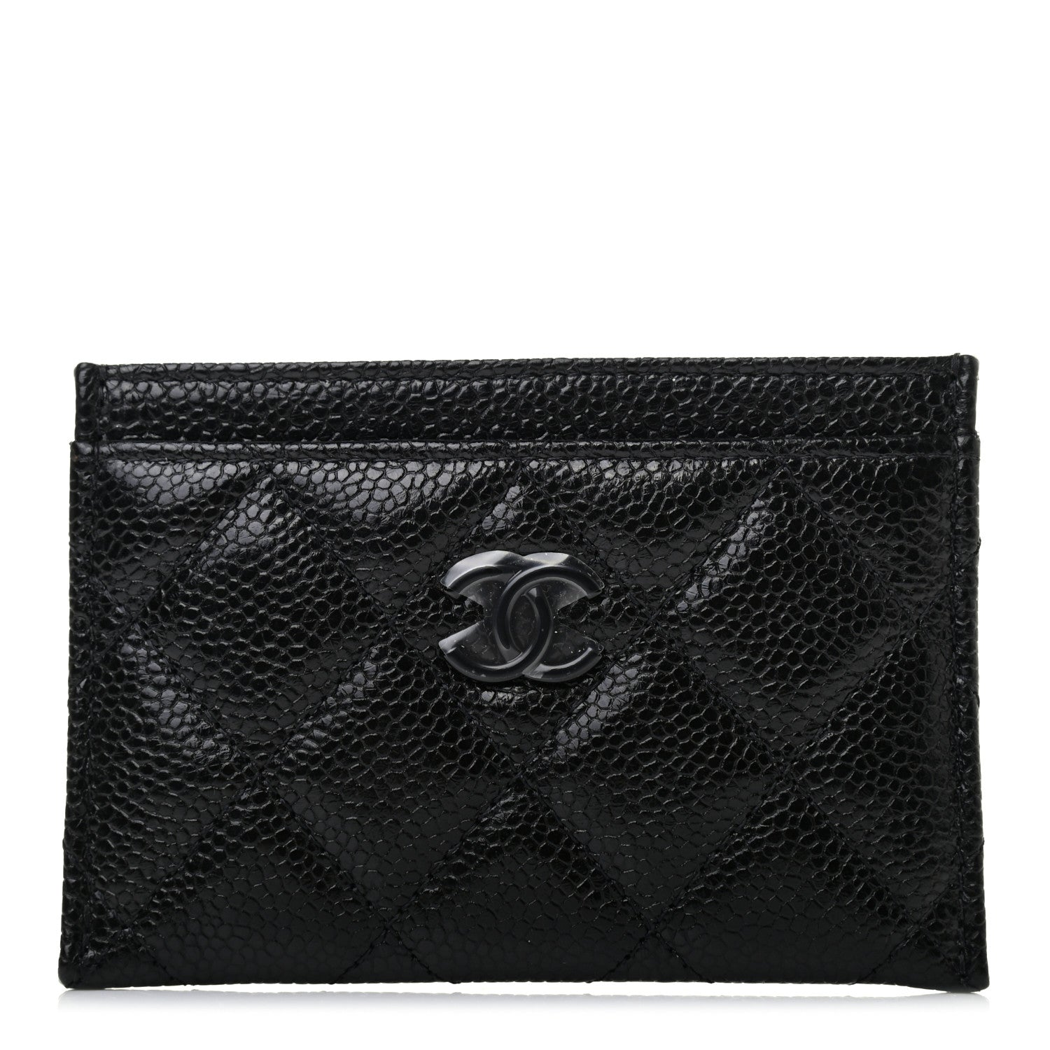 Chanel Caviar Quilted Incognito Card Holder Black 1 of 5
