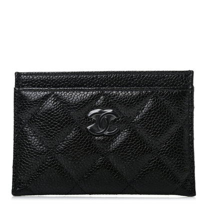 Chanel Caviar Quilted Incognito Card Holder Black 1 of 5