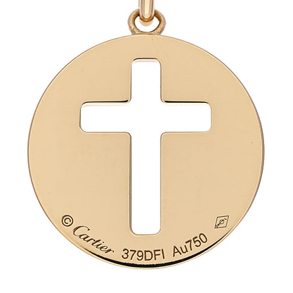 Cartier 18K Yellow Gold Cross Symbol Pendant 3 of 3