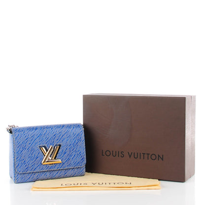Louis Vuitton Epi Twist Shoulder Bag MM Denim Light 5 of 8