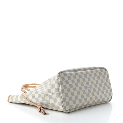 Louis Vuitton Damier Azur Neo Neverfull MM Rose Ballerine 4 of 10