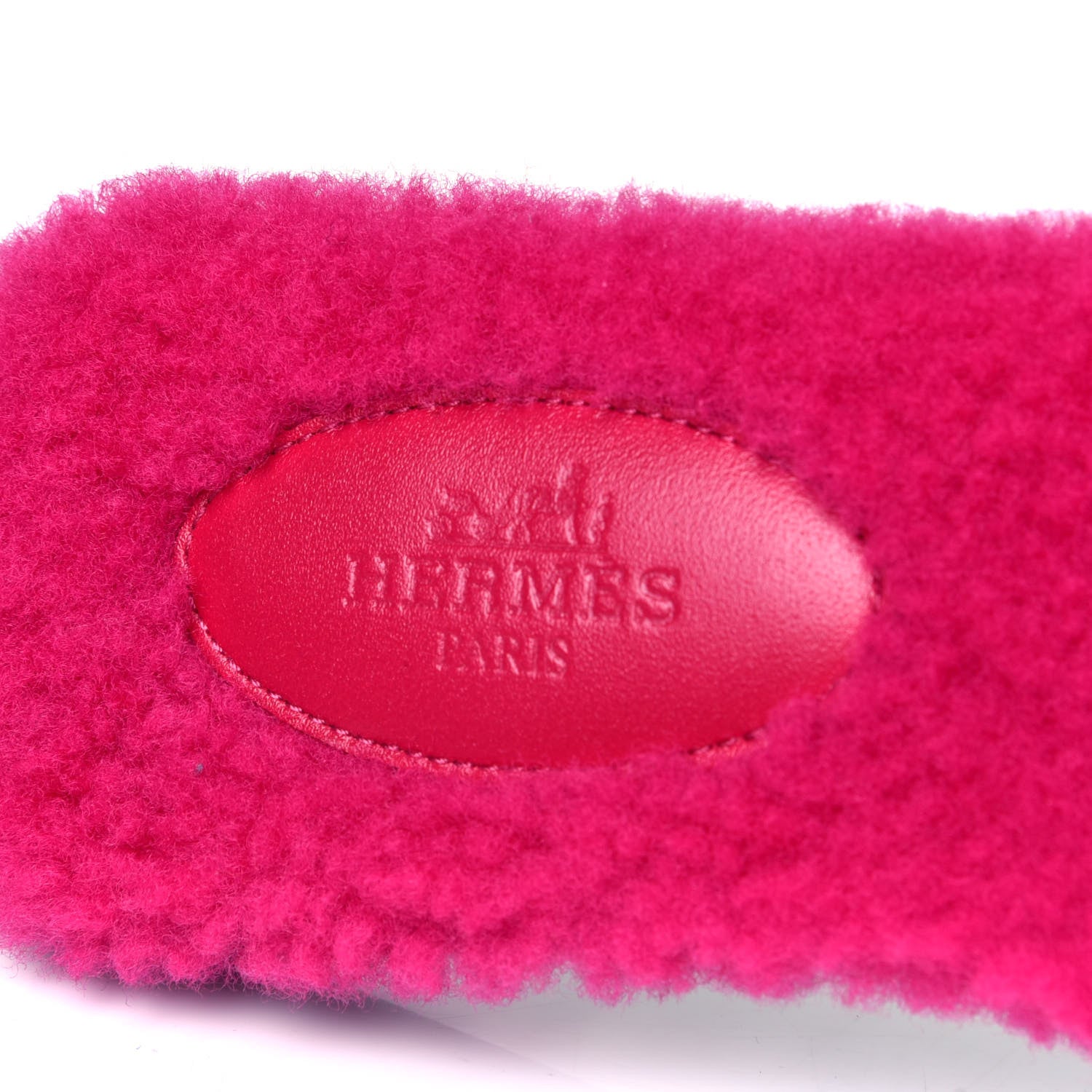 Hermes Woolskin Oran Sandals 37 Rose Fuchsia 6 of 6