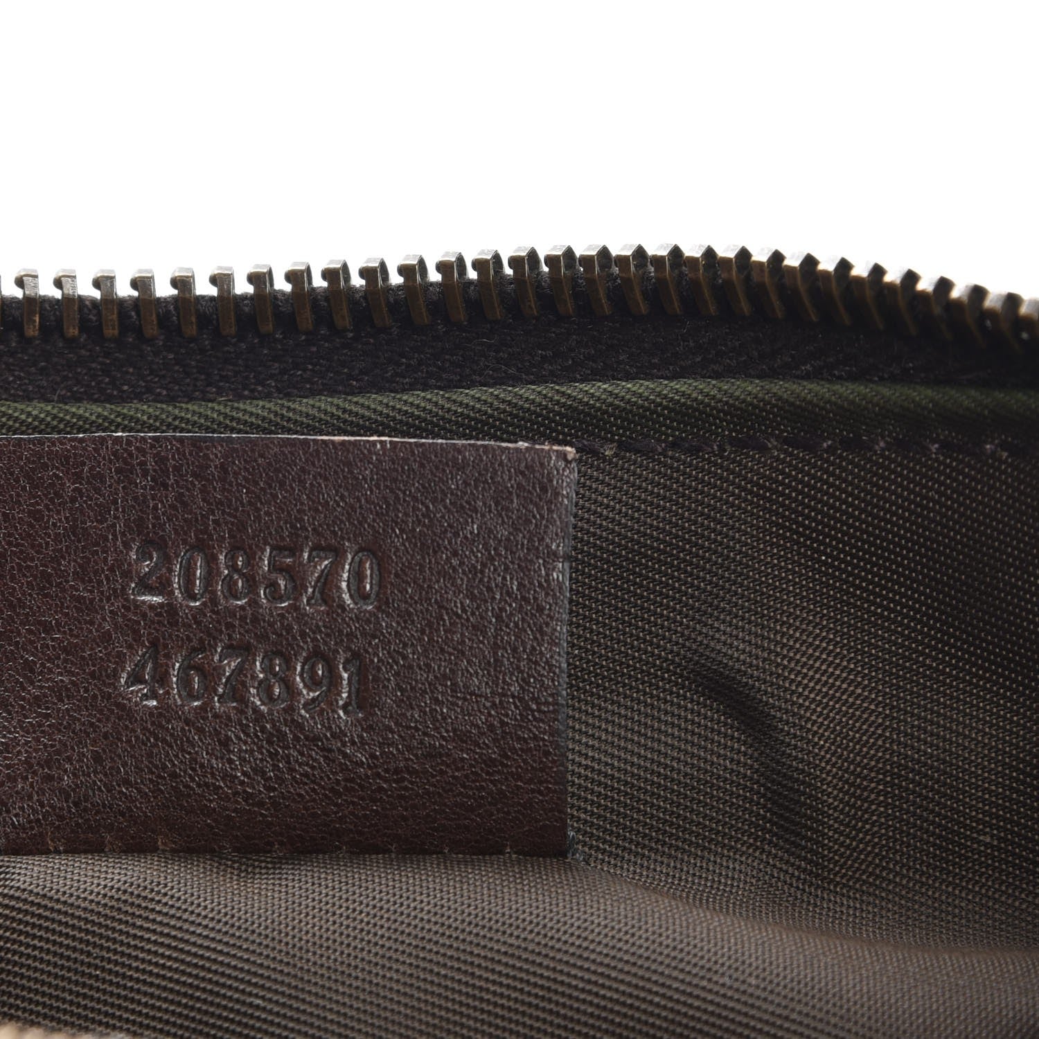 Gucci Crystal Monogram Babouska Wristlet Dark Brown 7 of 8