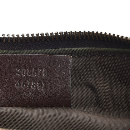 Gucci Crystal Monogram Babouska Wristlet Dark Brown 7 of 8