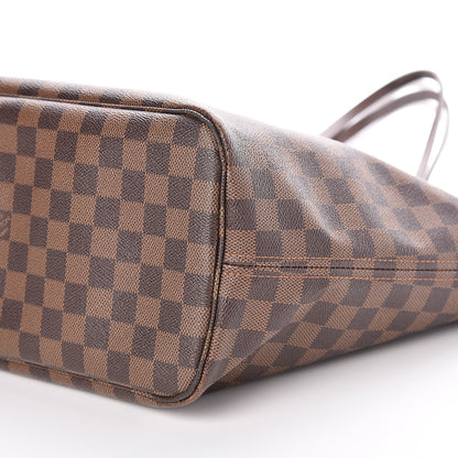 Louis Vuitton Damier Ebene Neo Neverfull MM Rose Ballerine 9 of 13
