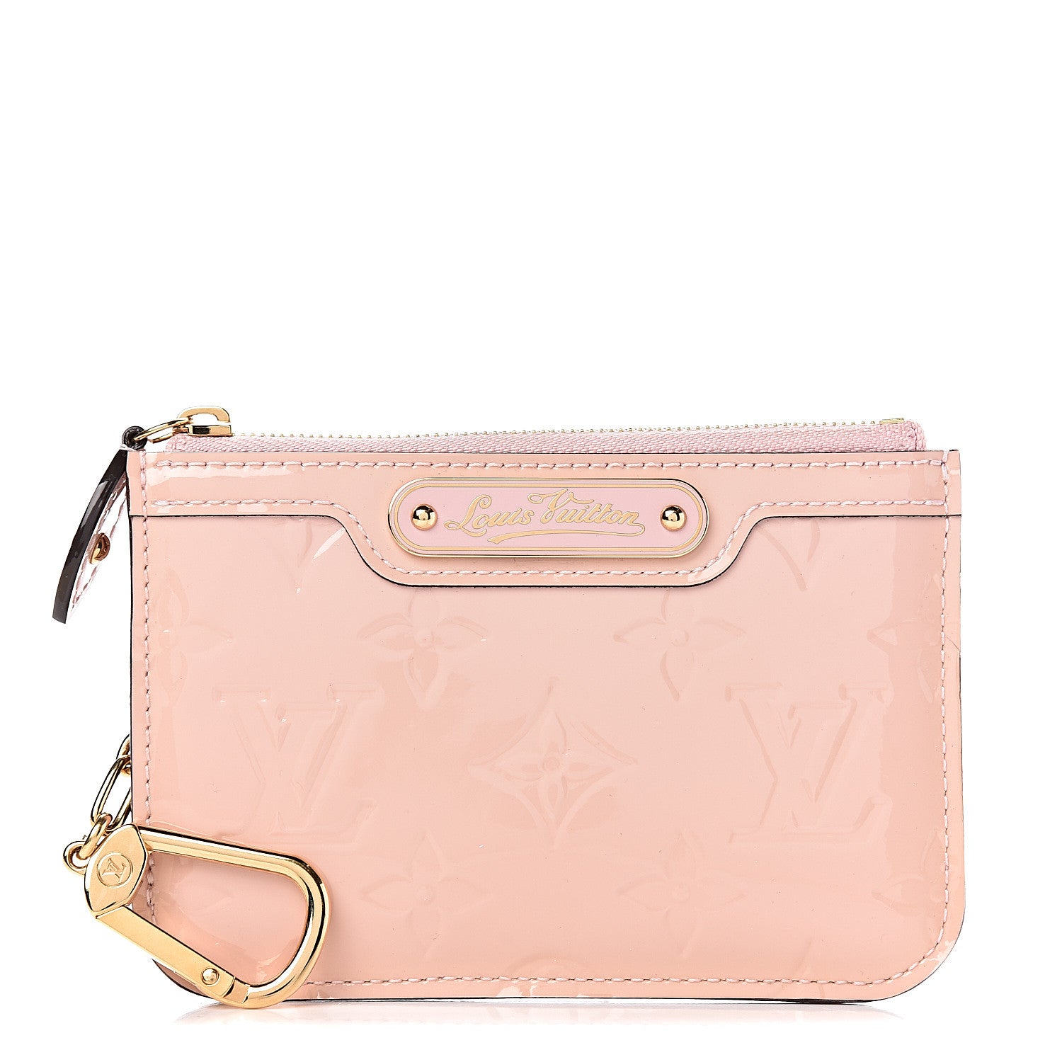 Louis Vuitton Vernis Key Pouch Rose Ballerine 1 of 8