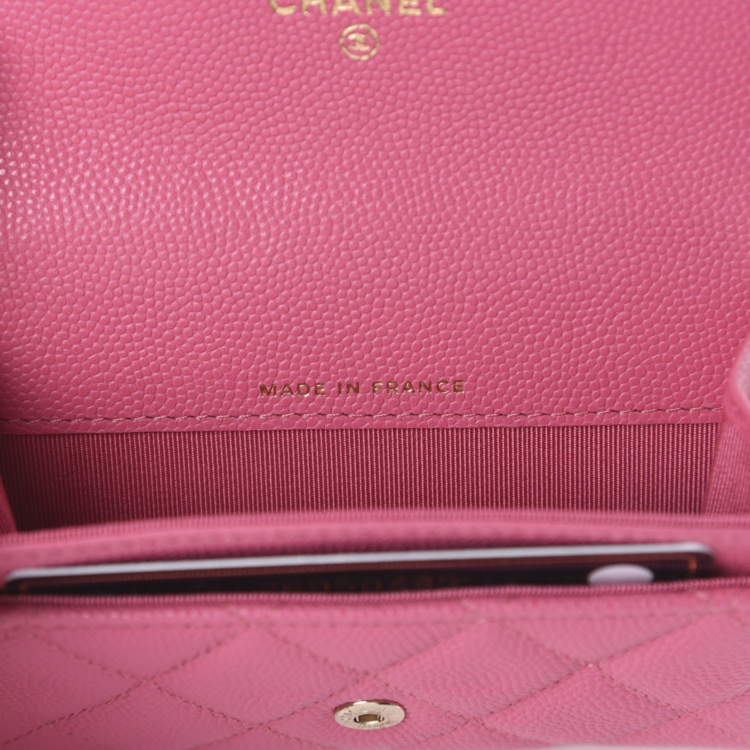 Chanel Caviar Quilted Flap Card Holder Pink 5 of 7