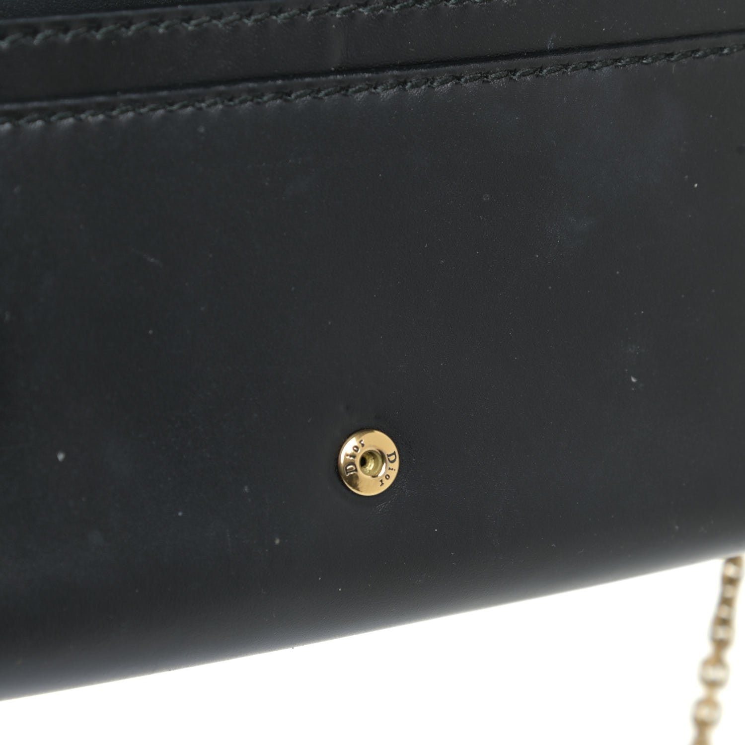 Christian Dior Smooth Calfskin J'adior Croisiere Chain Wallet Black 10 of 13