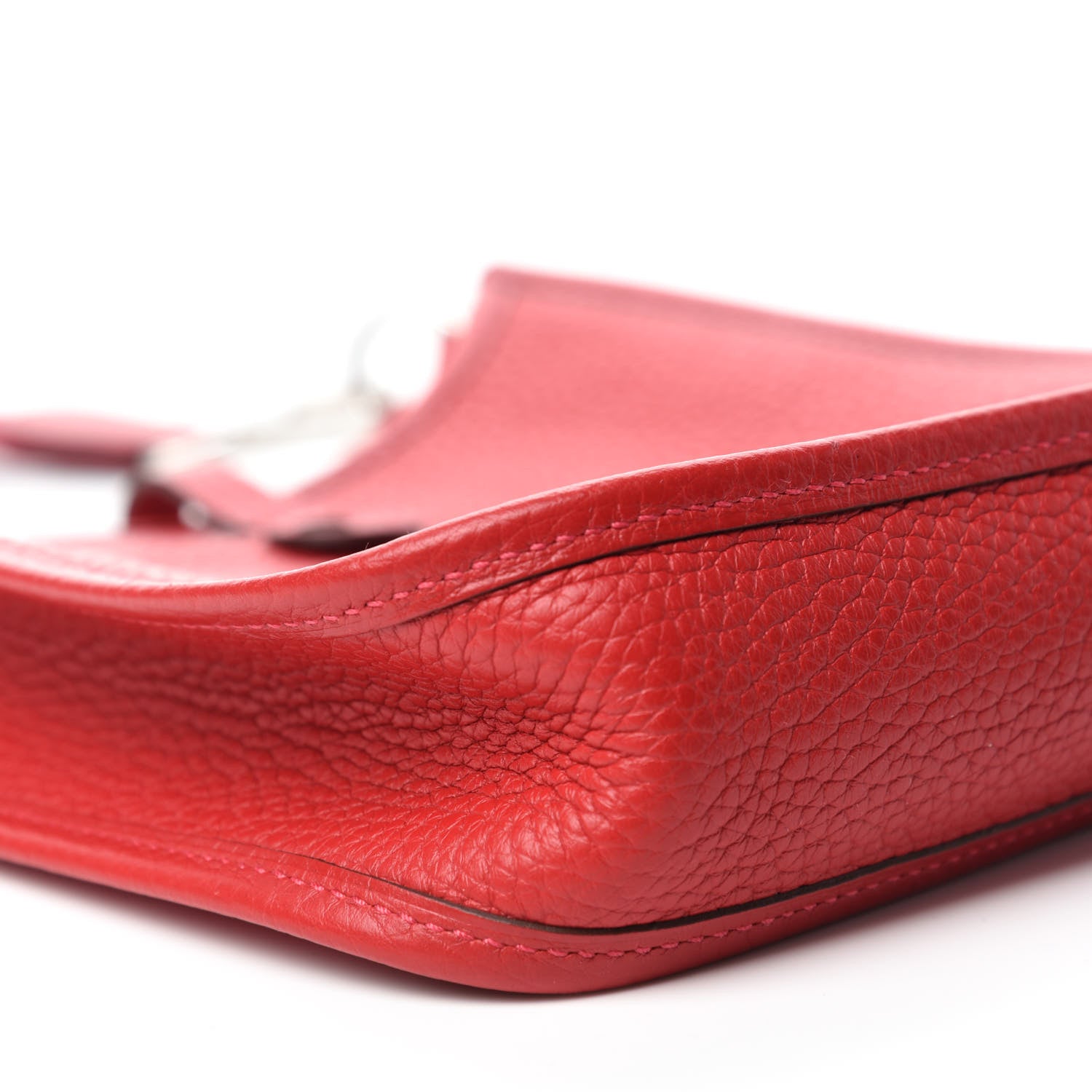 Hermes Taurillon Clemence Evelyne TPM Rouge Casaque 6 of 10