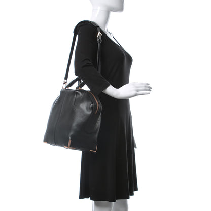 Alexander Wang Pebbled Calfskin Small Emile Soft Black Rose Gold Hardware 2 of 10
