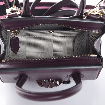 Versace Calfskin Small Palazzo Empire Bag Burgundy 6 of 8
