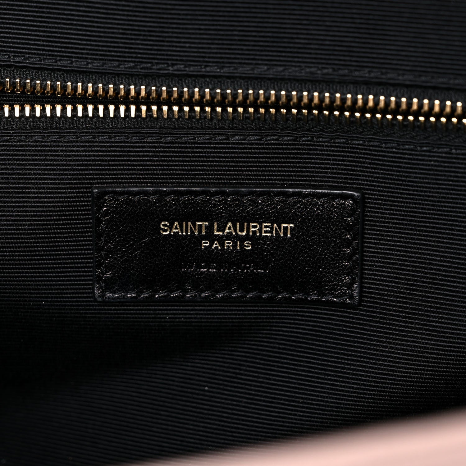 Saint Laurent Grain De Poudre Matelasse Chevron Large Monogram Satchel Rose Antic 3 of 8
