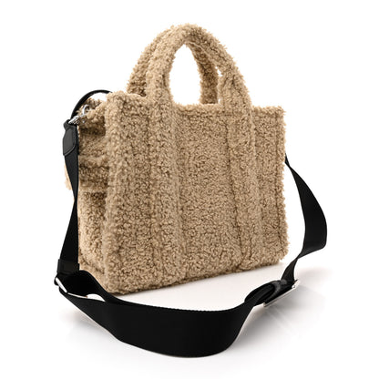 Marc Jacobs Polyester Cotton Medium The Teddy Traveler Tote Bag Beige 3 of 9