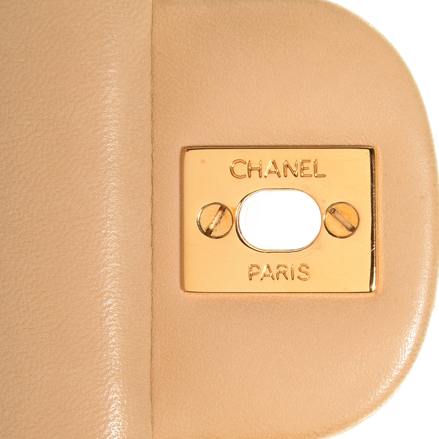 Lambskin Small Double Flap Beige
