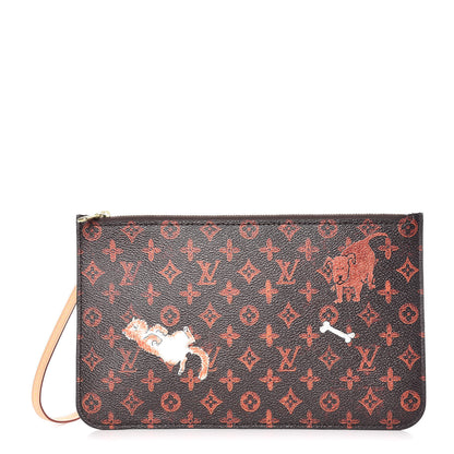 Louis Vuitton Catogram Neverfull MM GM Pochette Marron 1 of 7