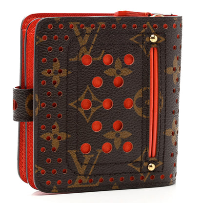Louis Vuitton Monogram Perforated Compact Zipped Wallet Orange 3 of 6
