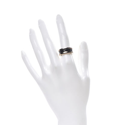 Bulgari 18K Rose Gold Black Ceramic B.Zero1 Two-Band Ring 52 6 2 of 7