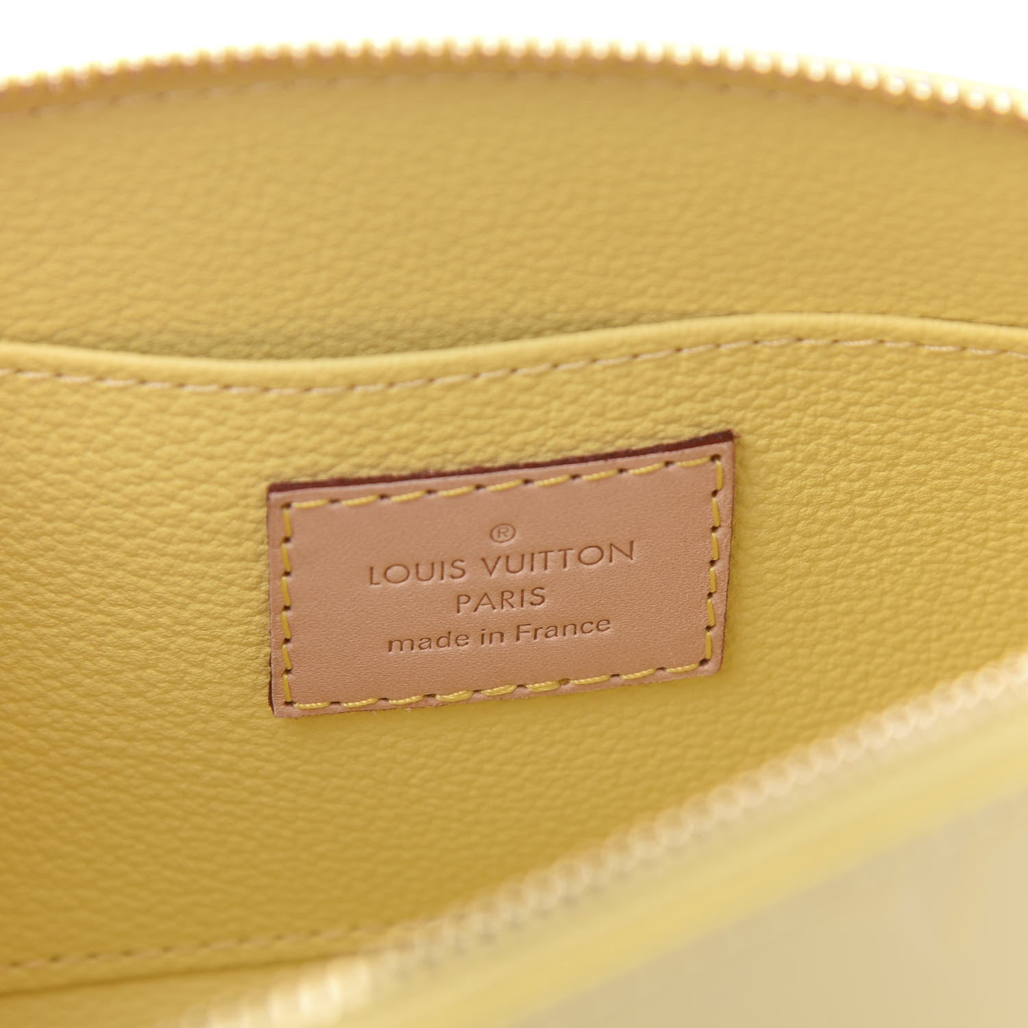 Louis Vuitton Vernis Cosmetic Pouch Citrine 8 of 9