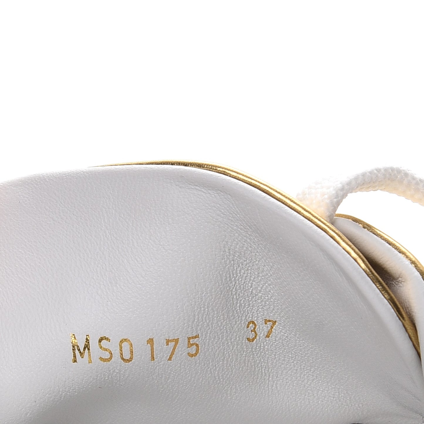 Metallic Calfskin Frontrow Sneakers 37 Gold