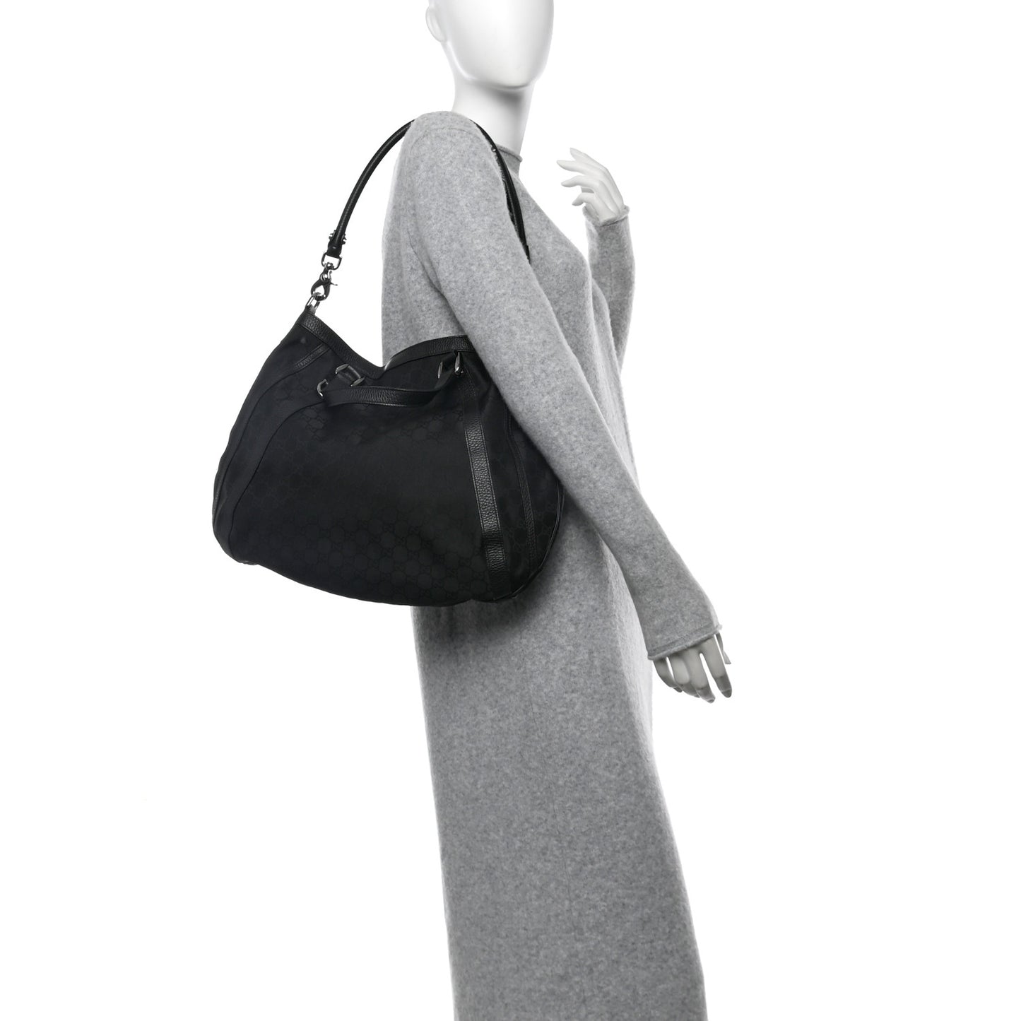 Monogram Medium Abbey Convertible Tote Black