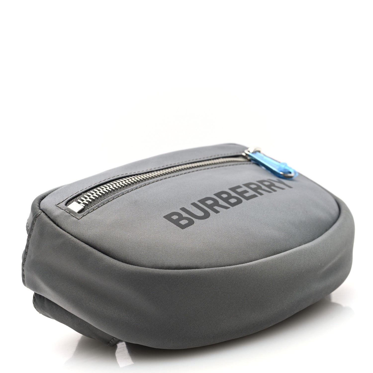 Burberry Econyl Logo Print Small Cannon Bum Bag Charcoal Grey 4 of 9