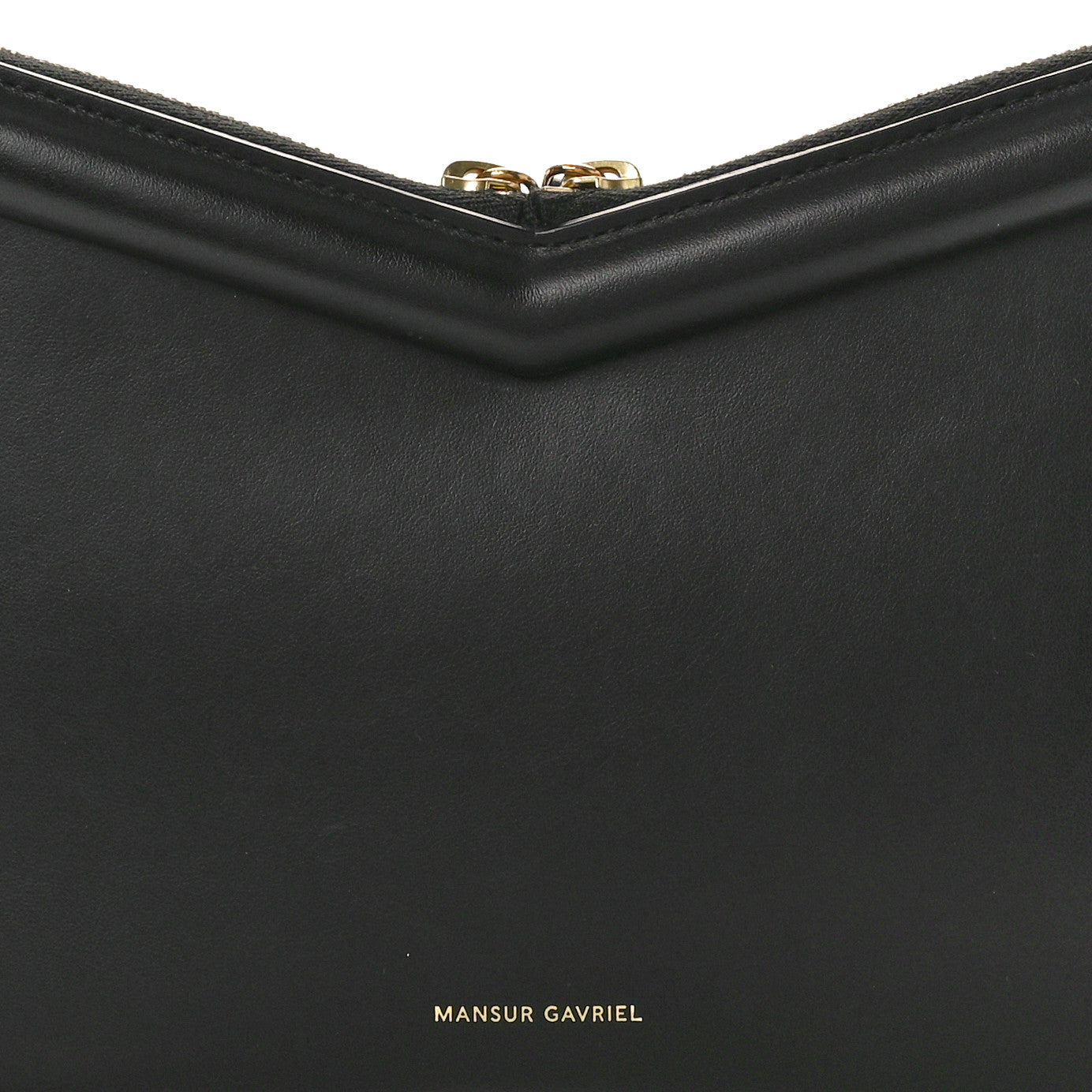 MANSUR GAVRIEL Smooth Calfskin Mini M Frame Bag Black
