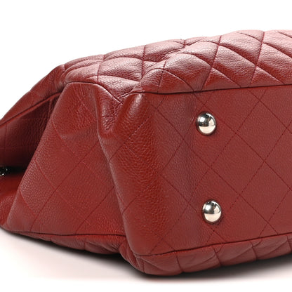 Chanel Caviar Quilted Flap Tote Red 10 of 11