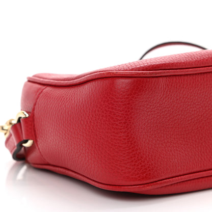 Gucci Pebbled Calfskin Small Soho Disco Bag Tabasco Red 9 of 10