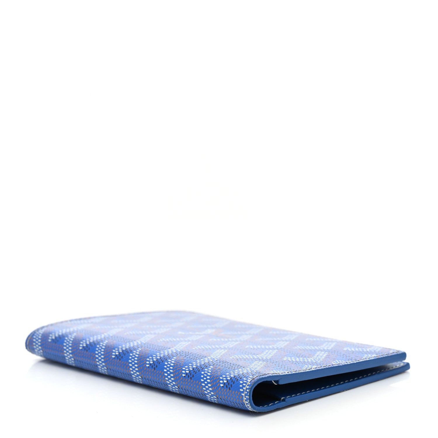 Goyard Goyardine Grenelle Passport Wallet Sky Blue 4 of 8