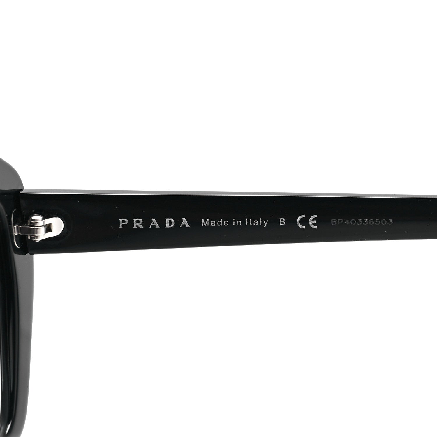 Prada Acetate Geometric Sunglasses SPR 08X Black 5 of 6