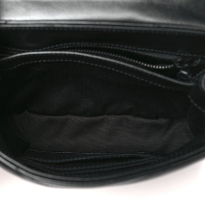 Saint Laurent Calfskin Y Quilted Monogram Monochrome Toy Loulou Crossbody Bag Black 5 of 10