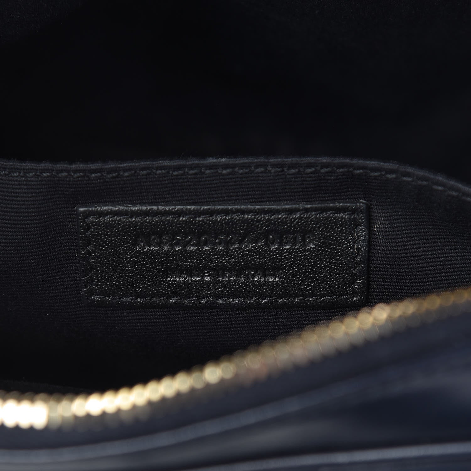 Saint Laurent Calfskin Matelasse Monogram Lou Camera Bag Navy 7 of 17
