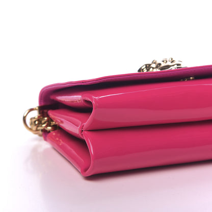 Versace Patent Palazzo Medusa Chain Shoulder Bag Pink 7 of 9