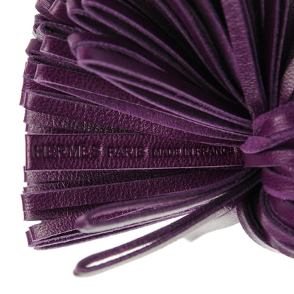 Hermes Lambskin Carmen Tassel Key Holder Violet 3 of 3