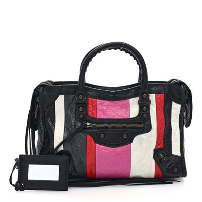 Balenciaga Agneau Arena Multicolore Classic Hardware S City Rose Gris White Black Rouge 3 of 11