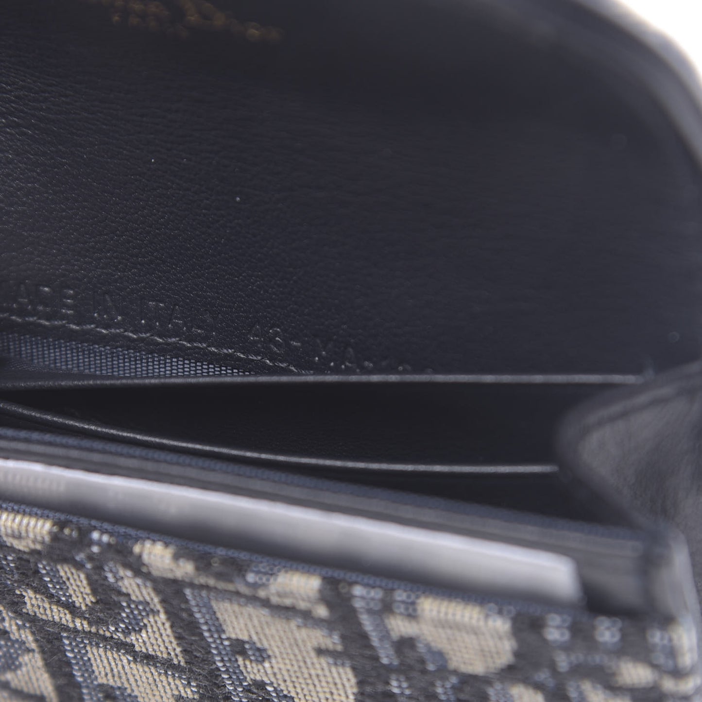 Oblique Saddle Card Holder Blue