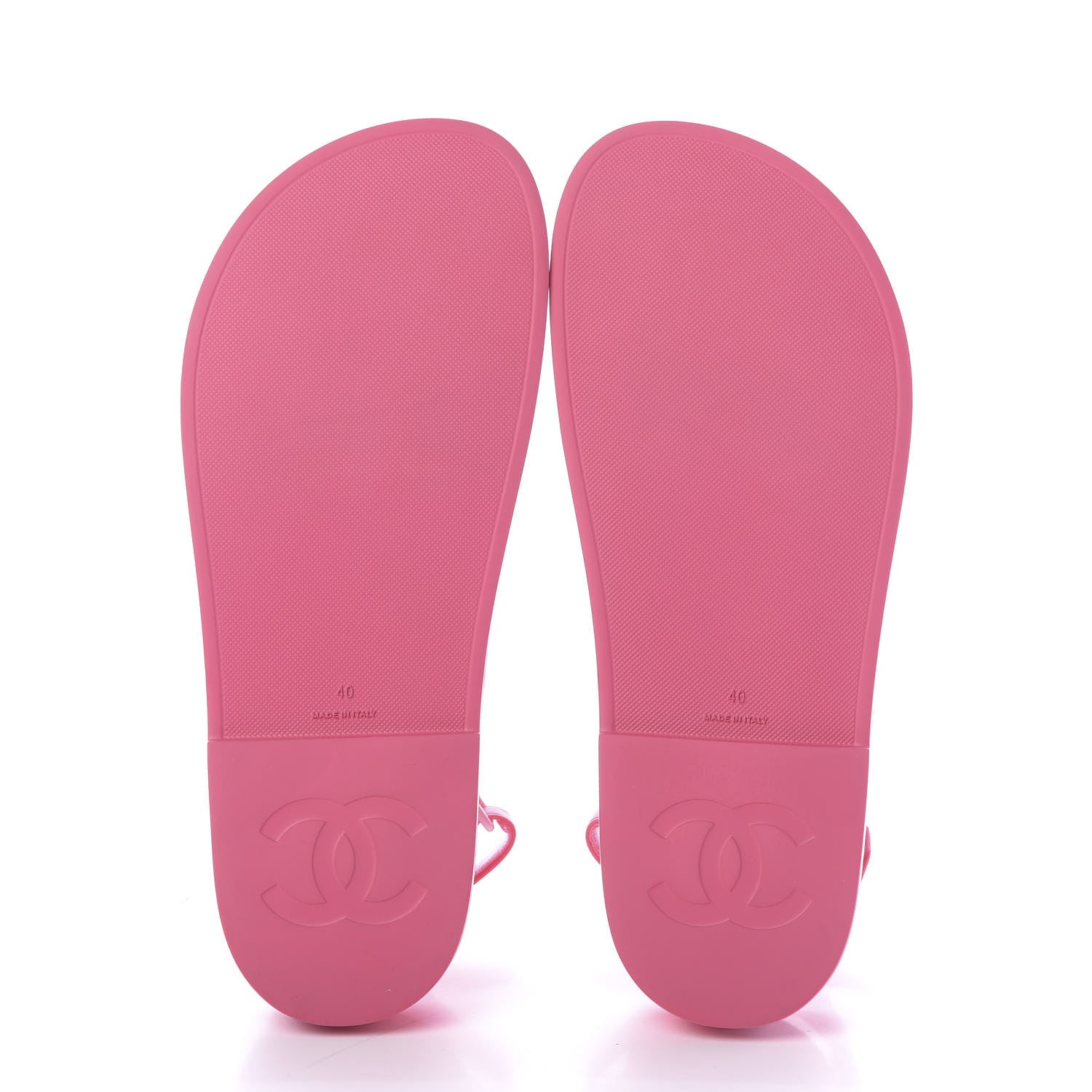 Chanel Rubber CC Dad Sandals 40 Pink 7 of 11