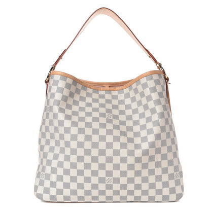 Louis Vuitton Damier Azur Delightful MM Rose Ballerine 1 of 9