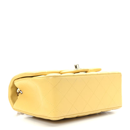Chanel Lambskin Quilted Mini Rectangular Flap Yellow 4 of 10