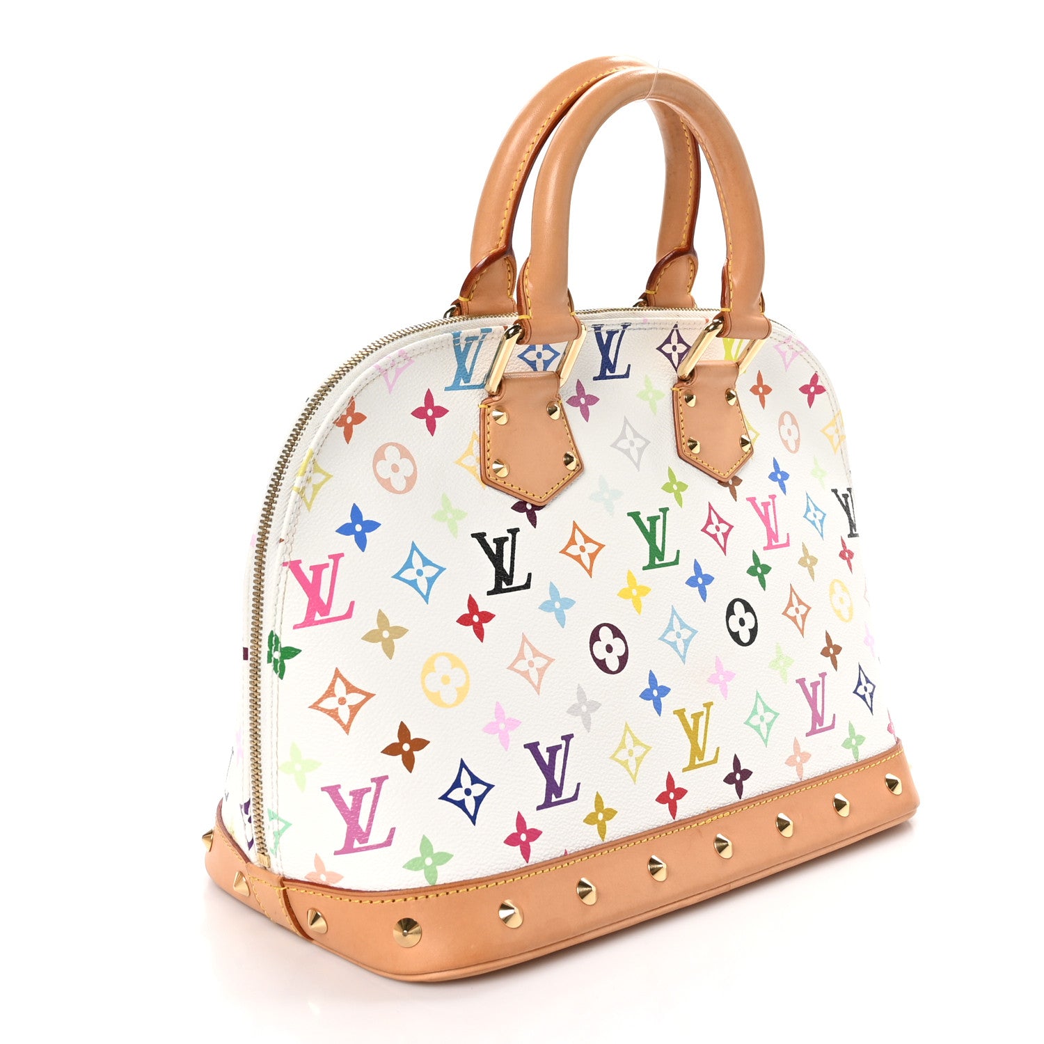 Louis Vuitton Monogram Multicolor Alma White 3 of 10